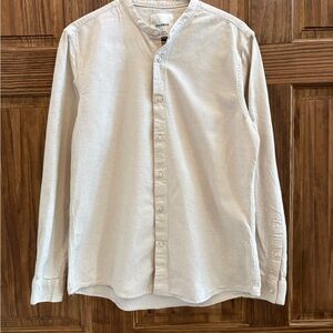 Pull&Bear Men's Off-White Shirt